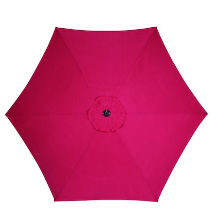 Living Accents Living Accents 9 ft. Tiltable Red Market Umbrella UM90BKOBD27RED